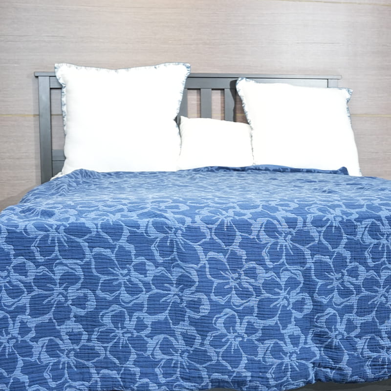 Set Duvet Jacquard Dicelup Benang Kapas